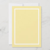 Elk nummer Verjaardag Geel Zonnebloem Kaart (Achterkant)