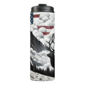 Elk onder de Amerikaanse berghemel Thermosbeker (Voorkant)