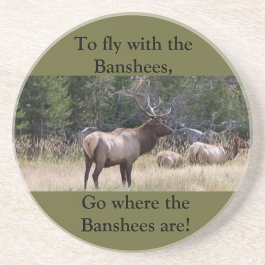 Elk Onderzetter voor het jagen van Sandstone Wildl (Voorkant)