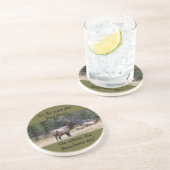 Elk Onderzetter voor het jagen van Sandstone Wildl (Zijkant)