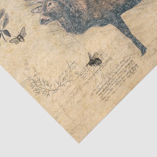 Elk ontkoppelingspagina Ephemera-papier Tissuepapier (Detail)