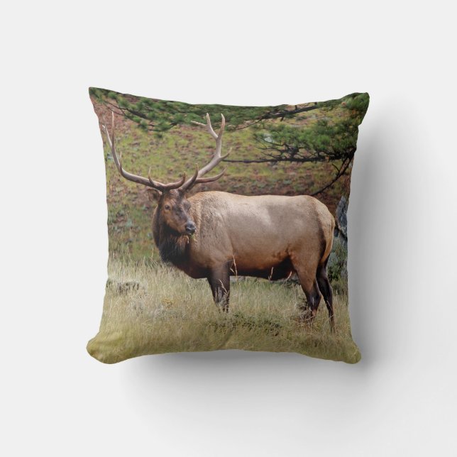Elk op een Pillow Kussen (Voorkant)