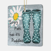 Elk pad heeft zijn plassen Inspirerend Ornament (Links)