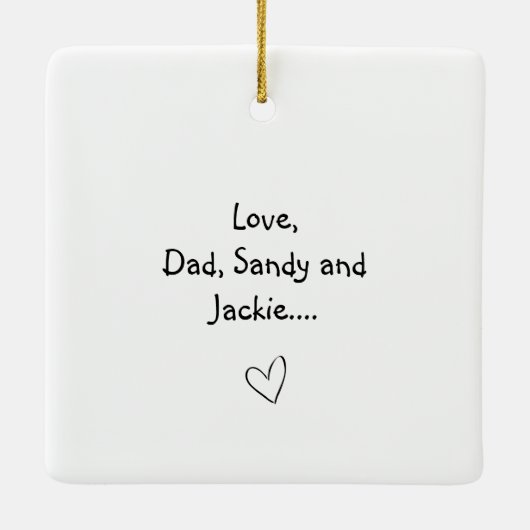 Elk pad heeft zijn plassen Inspirerend Ornament (Achterkant)