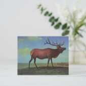 Elk Painting Briefkaart (Staand voorkant)