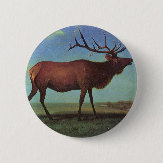 Elk Painting Ronde Button 5,7 Cm
