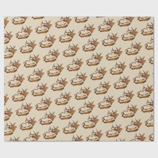 "Elk paringsseizoen" Cadeaupapier (Vlak)