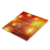 Elk perfect cadeau komt van boven, Kerstmis Tegeltje (Zijkant)