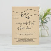 Elk perfect geschenk doop / doop kaart (Staand voorkant)