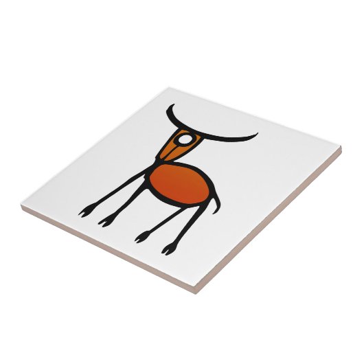  Elk Petroglyph Tegeltje (Zijkant)