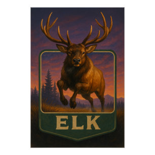 Elk Poster