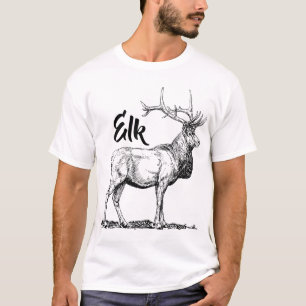 Elk Print Mannen T-shirt