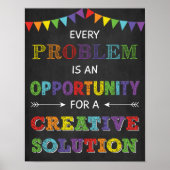 Elk probleem is een emindset voor opportuniteitsgr poster (Voorkant)