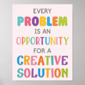 Elk probleem is een emindset voor opportuniteitsgr poster (Voorkant)