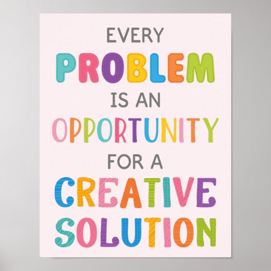 Elk probleem is een emindset voor opportuniteitsgr poster (Voorkant)