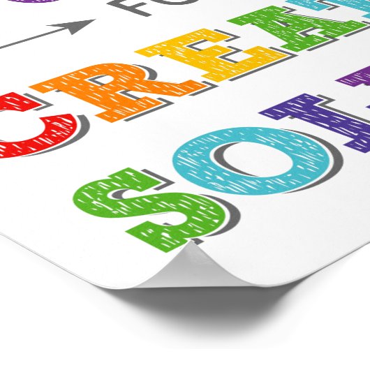 Elk probleem is een emindset voor opportuniteitsgr poster (Hoek)