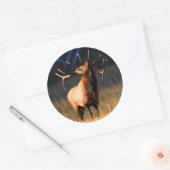 elk ronde sticker (Envelop)