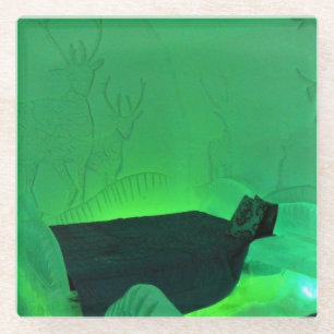 Elk Room in Hotel de Glace, Quebec, Canada Glazen Onderzetter