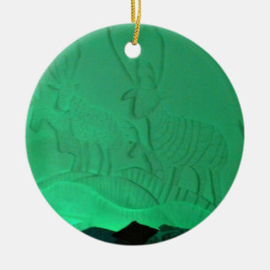 Elk Room in Hotel de Glace, Quebec, Canada Keramisch Ornament