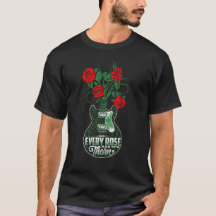 Elk Roos heeft zijn doorn gitarist Rozen en gitaar T-shirt