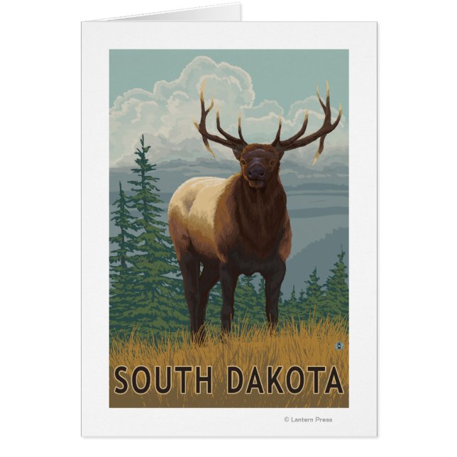Elk Scene-South Dakota (Voorkant)