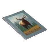 Elk Scene-South Dakota Notitieboek (Rechterzijde)