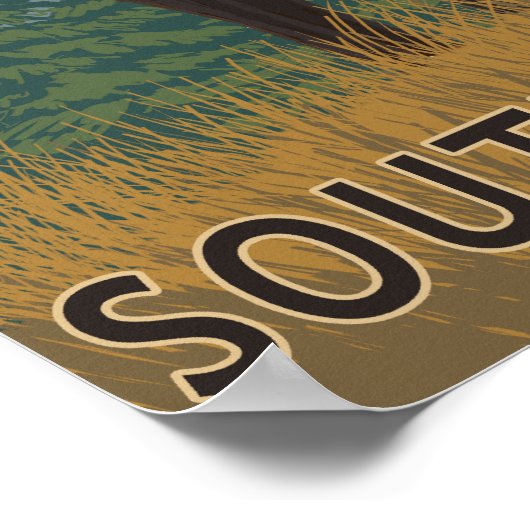 Elk Scene-South Dakota Poster (Hoek)