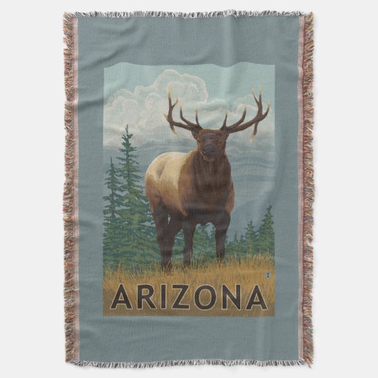 Elk SceneArizona Deken (Voorkant Verticaal)