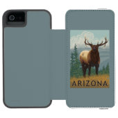 Elk SceneArizona Incipio iPhone Portemonnee Hoesje (Agenda Open)