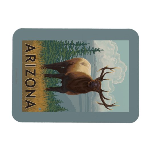 Elk SceneArizona Magneet (Horizontaal)
