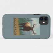 Elk SceneColorado Case-Mate iPhone Case (Achterkant (horizontaal))