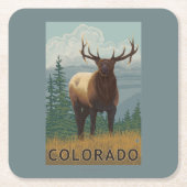 Elk SceneColorado Kartonnen Onderzetters (Voorkant)