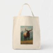Elk SceneColorado Tote Bag (Voorkant)