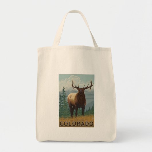 Elk SceneColorado Tote Bag (Voorkant)