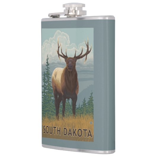 Elk SceneSouth Dakota Heupfles (Links)