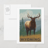 Elk SceneWyoming Briefkaart (Voorkant / Achterkant)