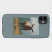 Elk SceneWyoming Case-Mate iPhone Case (Achterkant (horizontaal))