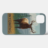 Elk SceneWyoming Case-Mate iPhone Case (Achterkant (horizontaal))