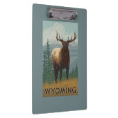 Elk SceneWyoming Klembord (Rechts)
