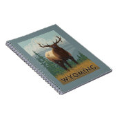 Elk SceneWyoming Notitieboek (Rechterzijde)