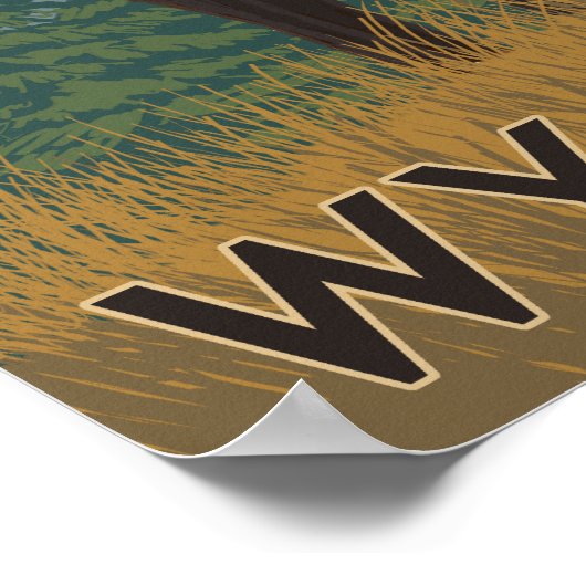 Elk SceneWyoming Poster (Hoek)