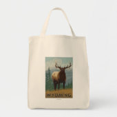 Elk SceneWyoming Tote Bag (Voorkant)