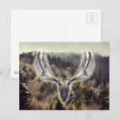 Elk schedel briefkaart (Voorkant / Achterkant)