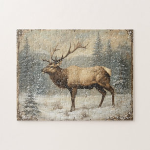  Elk Schilderachtig Rustic Legpuzzel