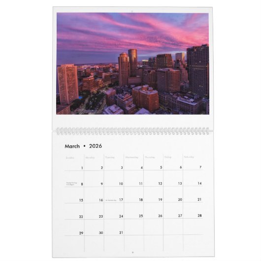 Elk seizoen in Boston Kalender (Mar 2026)