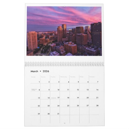 Elk seizoen in Boston Kalender (Mar 2026)