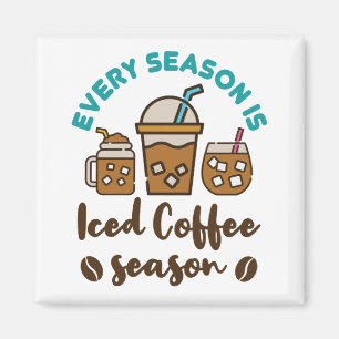Elk Seizoen Is IJs Koffie Seizoen Magneet