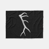 Elk Shed Rack Horn Hunting Fleece Deken (Voorkant (Horizontaal))