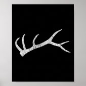 Elk Shed Rack Horn Hunting Poster (Voorkant)