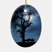 Elk Silent Night Xmas Ornament (Voorkant)